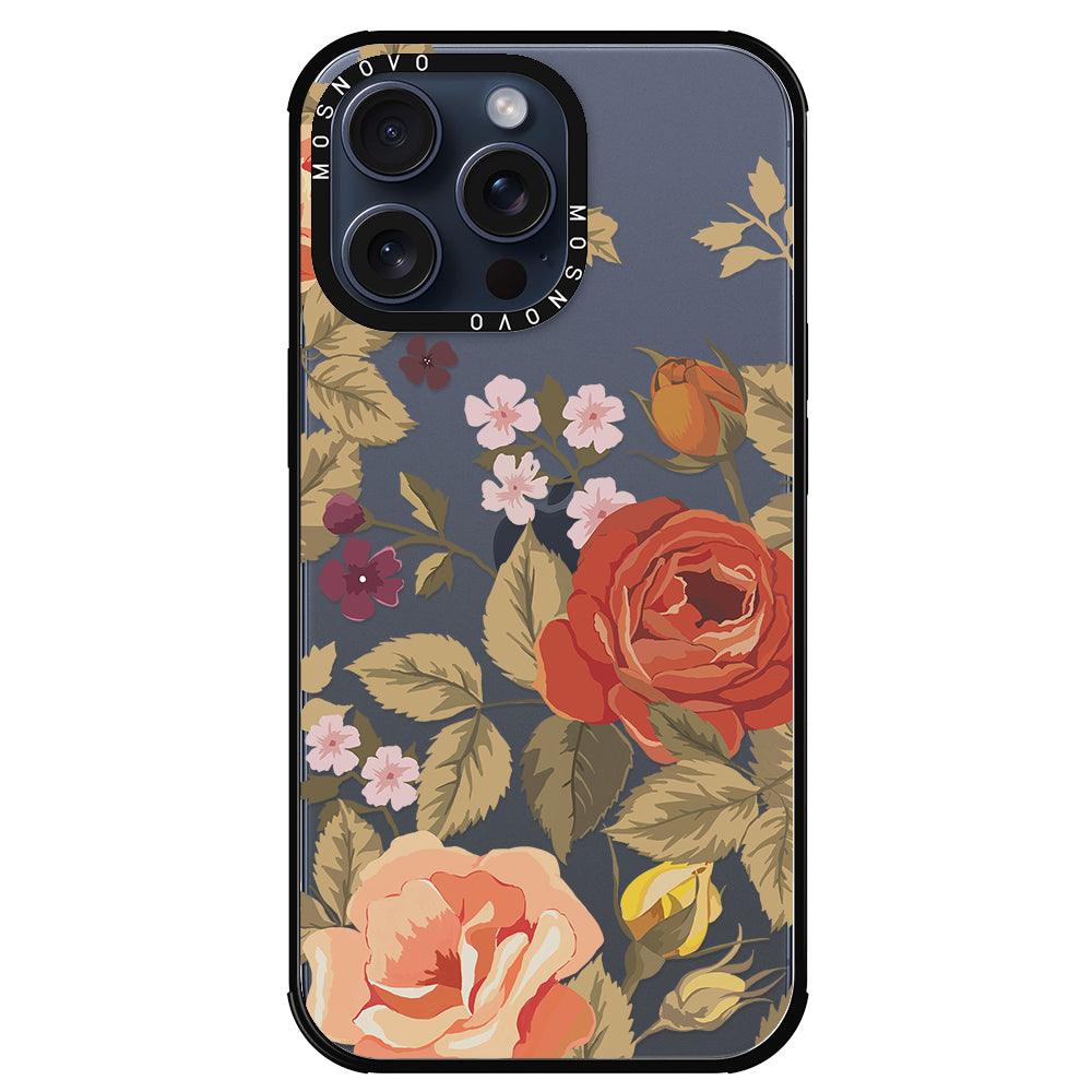 Vintage Roses Phone Case - iPhone 15 Pro Max Case - MOSNOVO