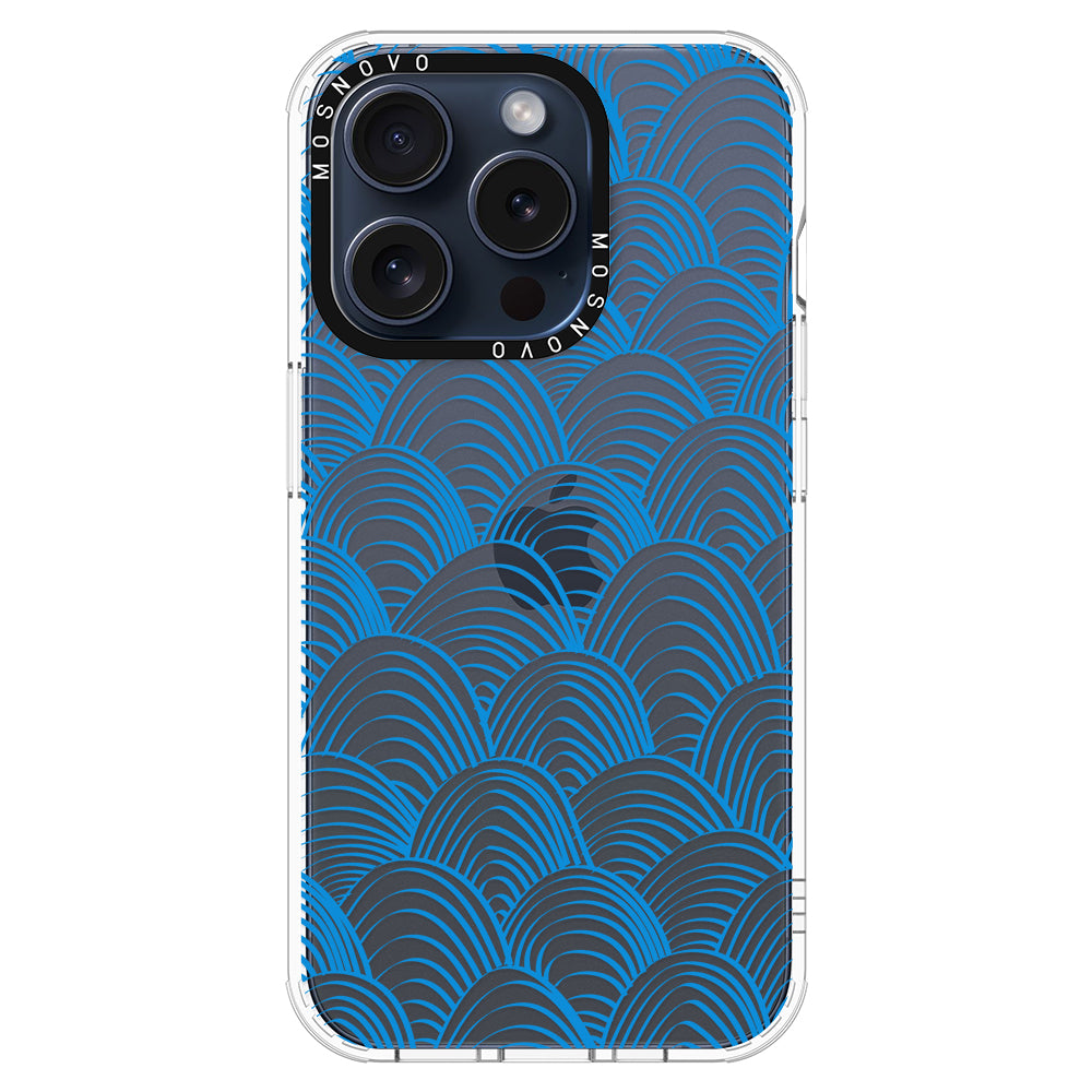 Wavy Wave Phone Case - iPhone 15 Pro Case - MOSNOVO