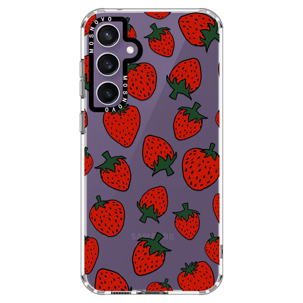 Red Strawberry Phone Case - Samsung Galaxy S23 FE Case