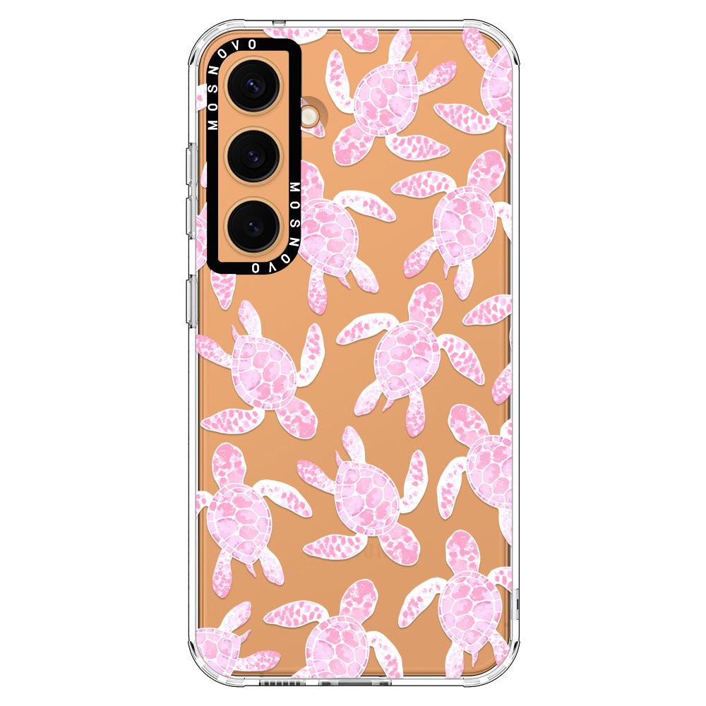 Pink Turtle Phone Case - Samsung Galaxy S24 Plus Case