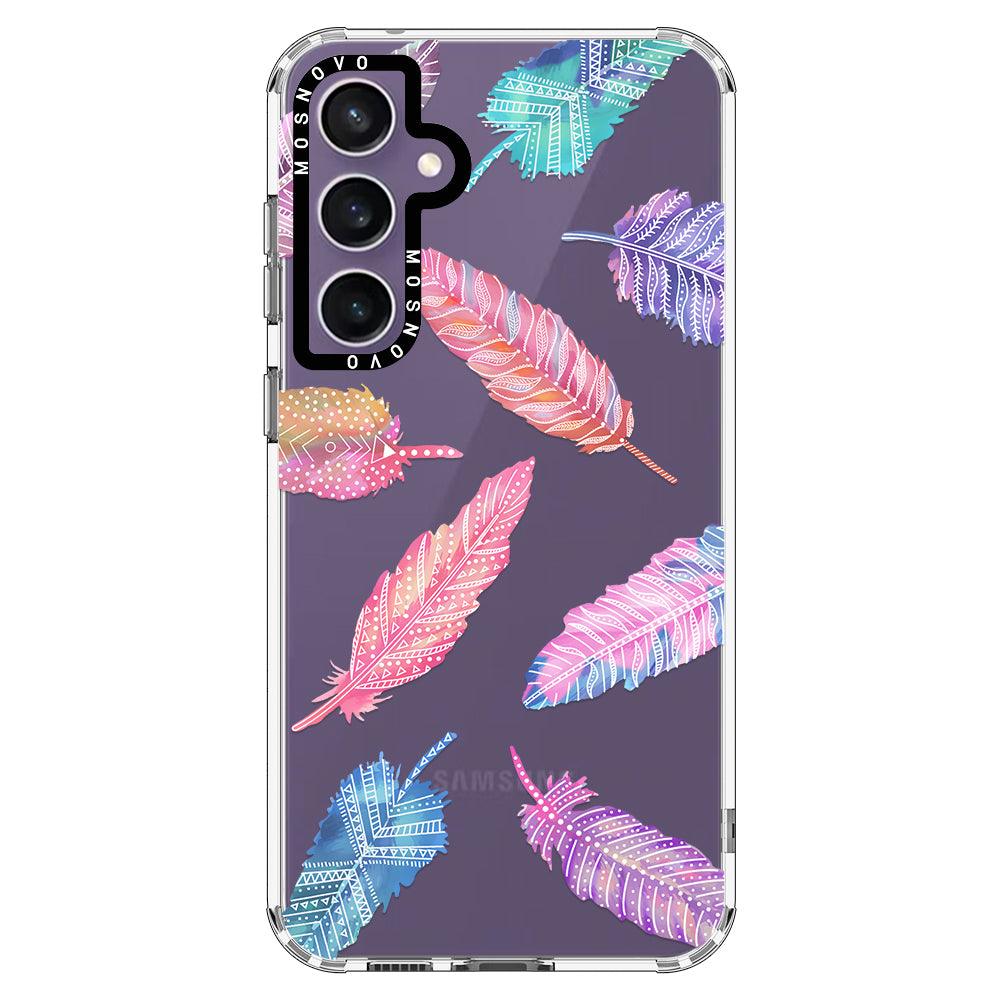 Boho Feather Phone Case - Samsung Galaxy S23 FE Case