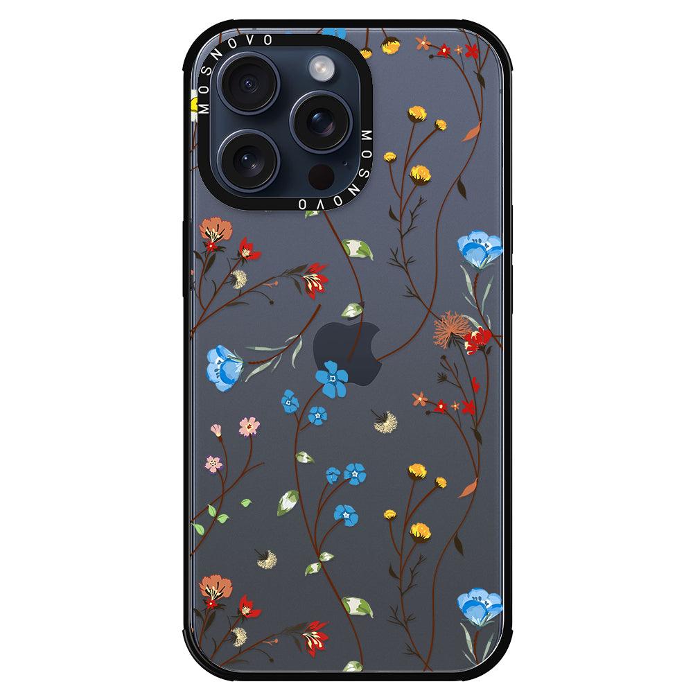 Wildflowers Phone Case - iPhone 15 Pro Max Case - MOSNOVO