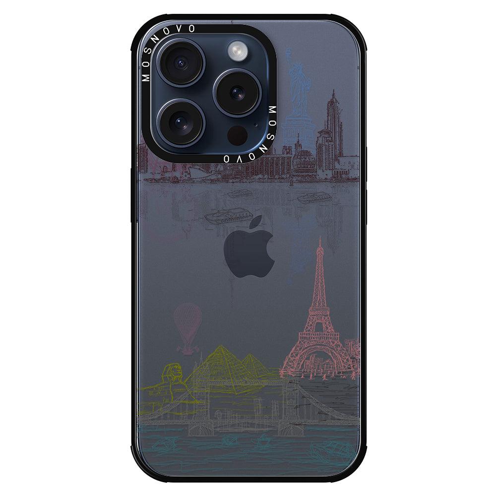 The World City Phone Case - iPhone 15 Pro Case - MOSNOVO