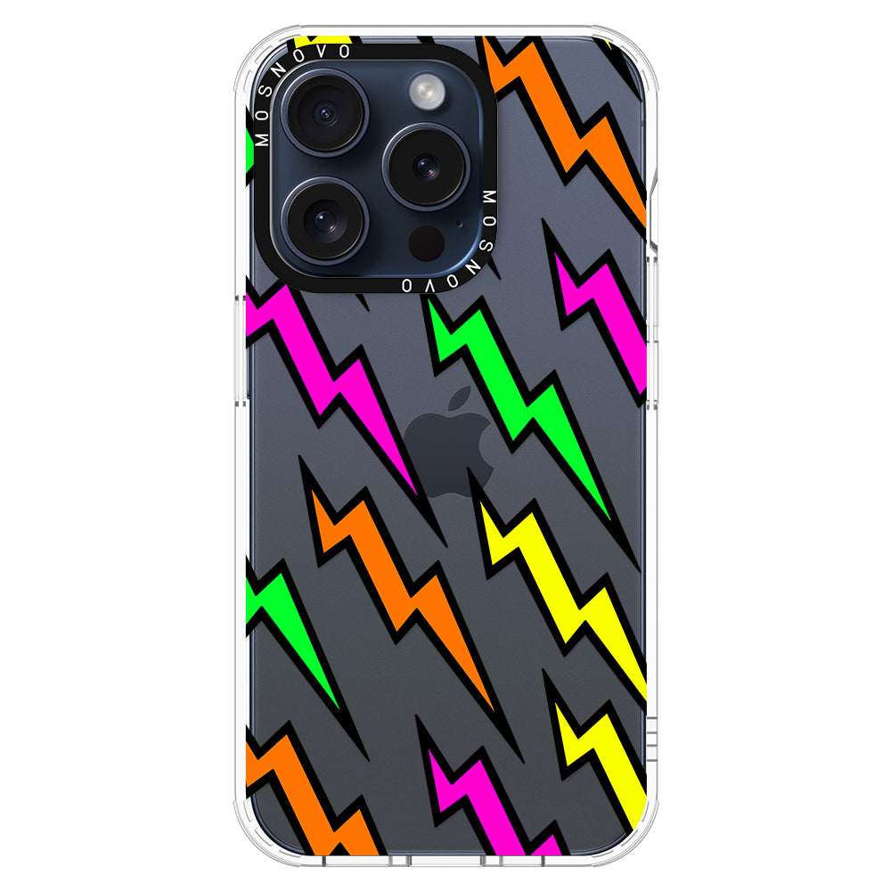 Colorful Lightning Phone Case - iPhone 15 Pro Case - MOSNOVO