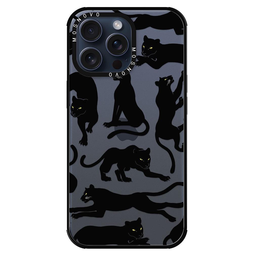 Black Panther Phone Case - iPhone 15 Pro Max Case - MOSNOVO