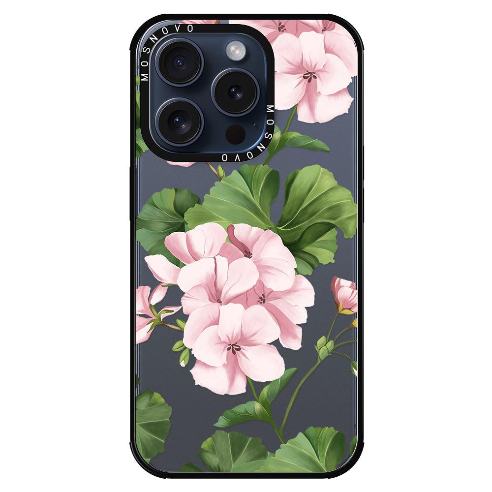 Geranium Phone Case - iPhone 15 Pro Case - MOSNOVO