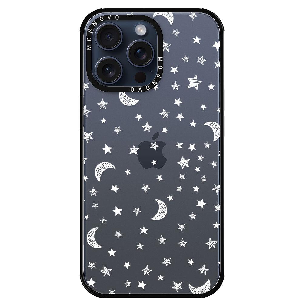 Night Moon Sky Phone Case - iPhone 15 Pro Max Case - MOSNOVO