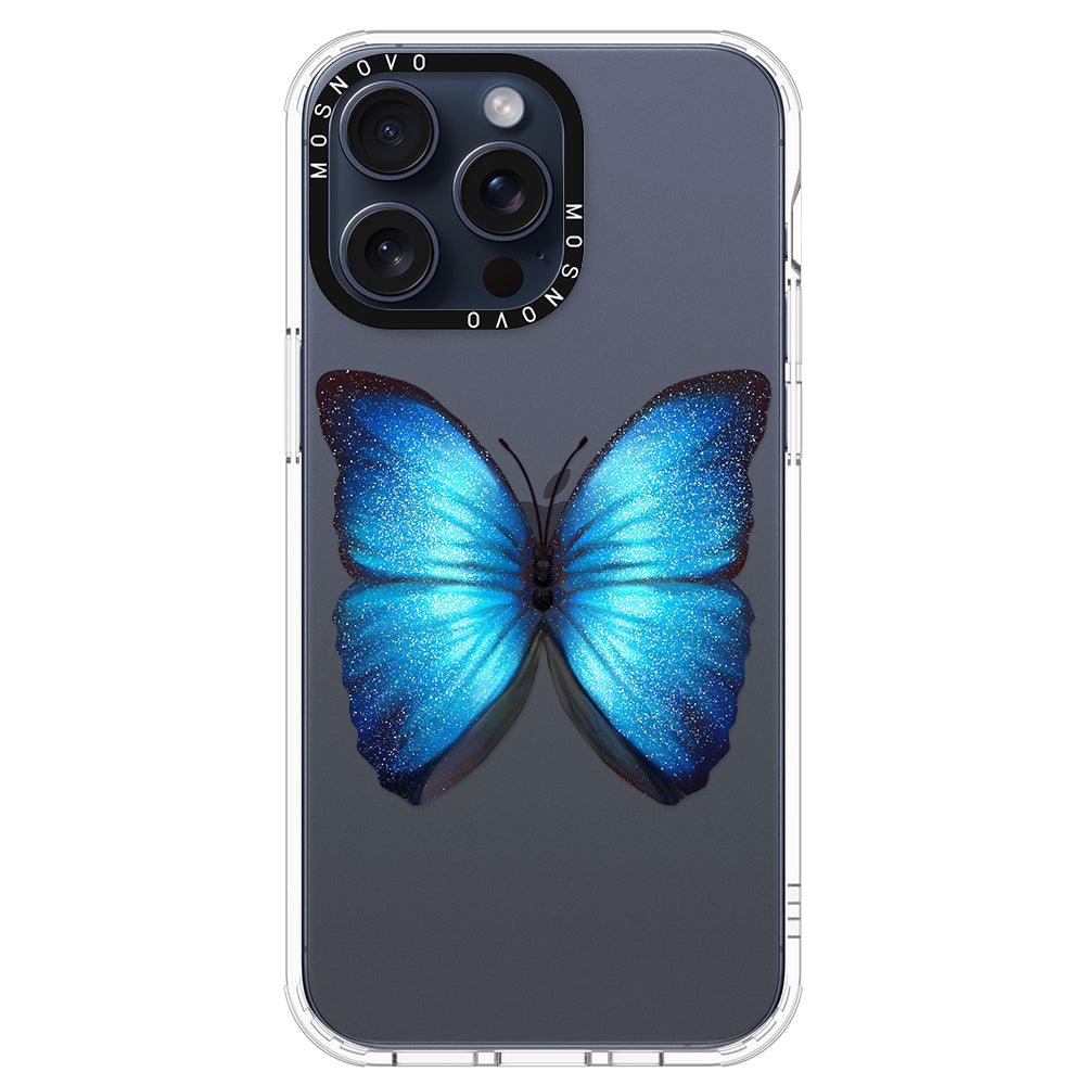 Shimmering Butterfly Phone Case - iPhone 15 Pro Max Case - MOSNOVO