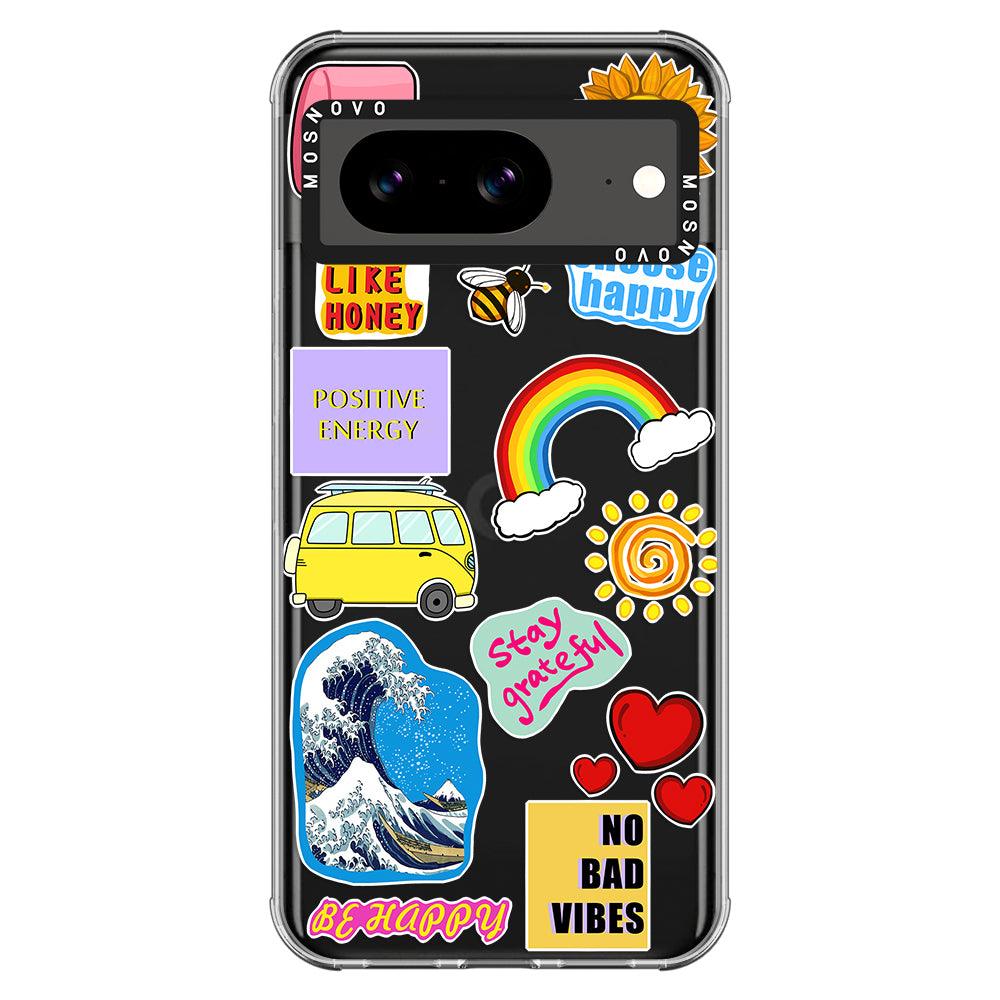 Happy Vibes Phone Case - Google Pixel 8 Case - MOSNOVO