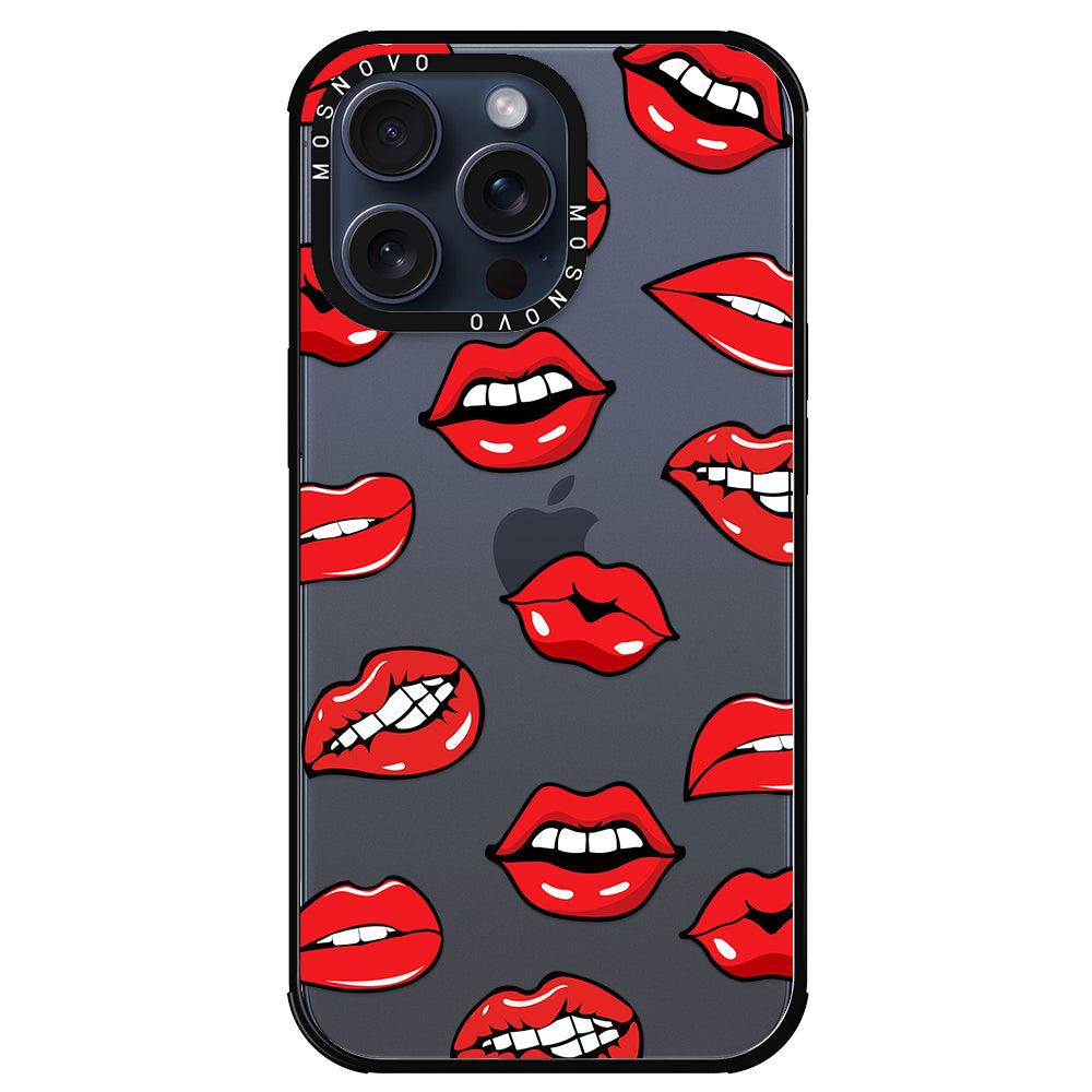 Hot Lips Phone Case - iPhone 15 Pro Max Case - MOSNOVO