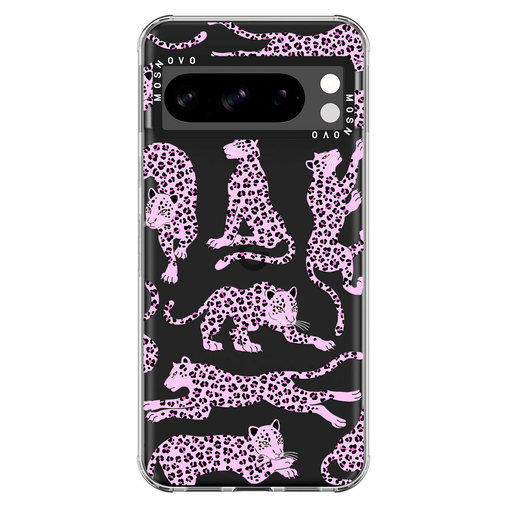 Pink Leopard Phone Case - Google Pixel 8 Pro Case - MOSNOVO