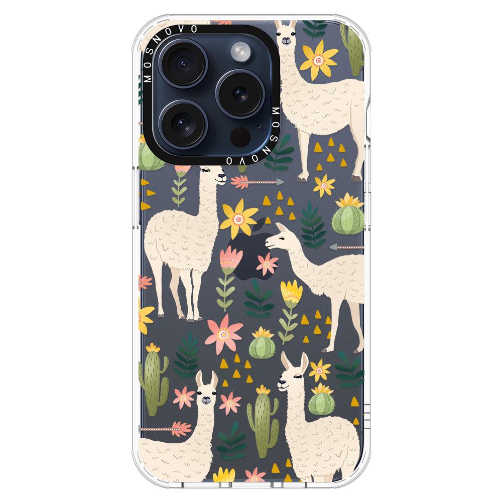 Desert Llama Phone Case - iPhone 15 Pro Case - MOSNOVO