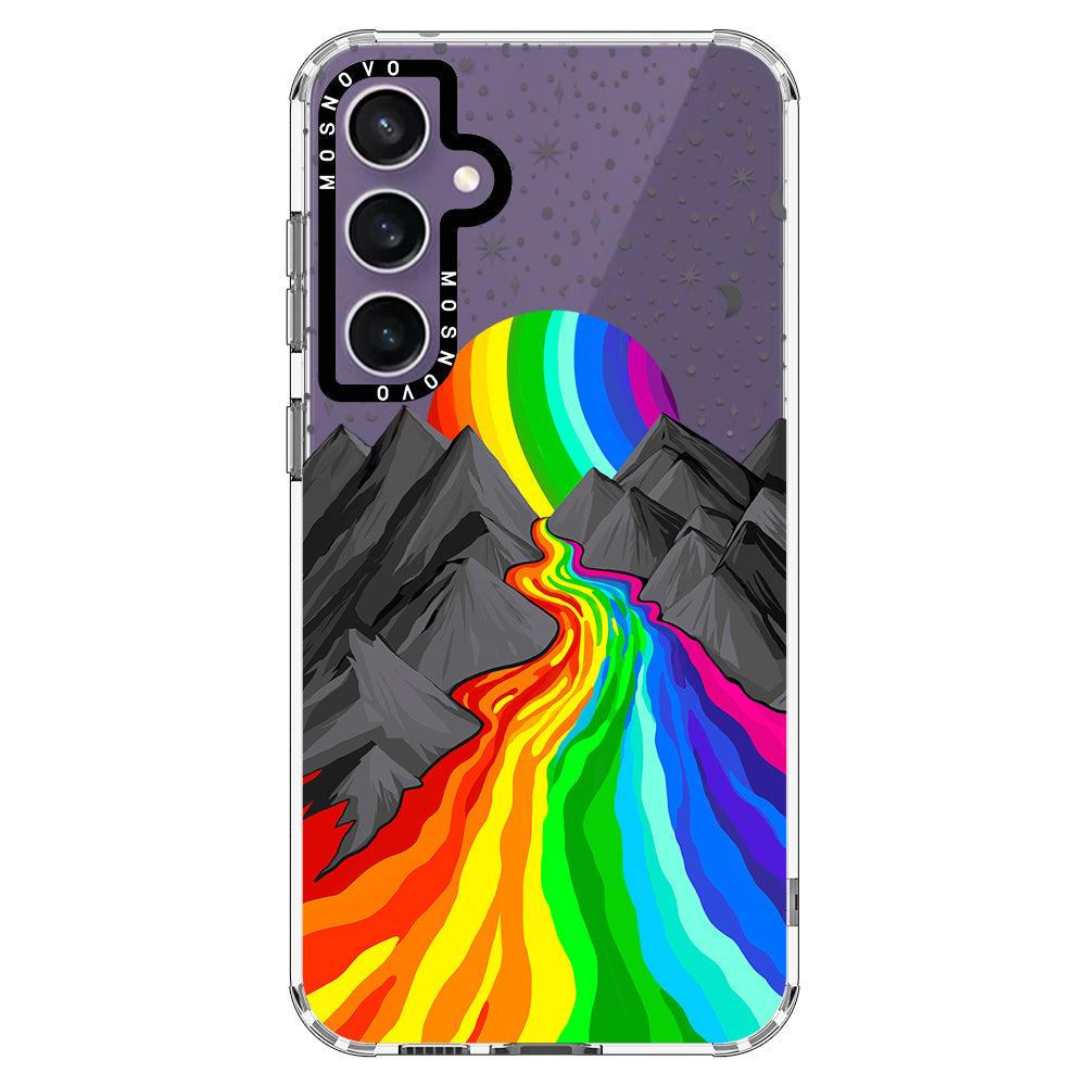 Rainbow Volcano Phone Case - Samsung Galaxy S23 FE Case