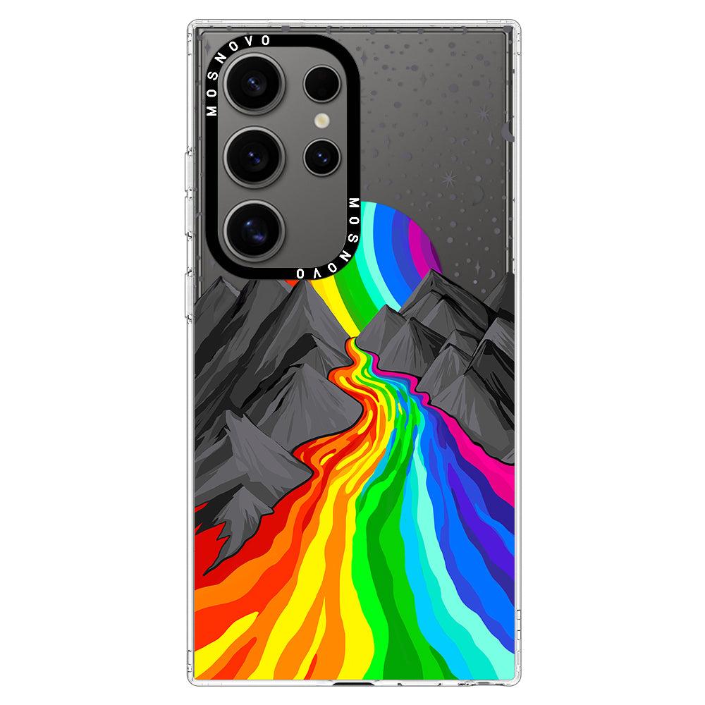 Rainbow Volcano Phone Case - Samsung Galaxy S24 Ultra Case - MOSNOVO