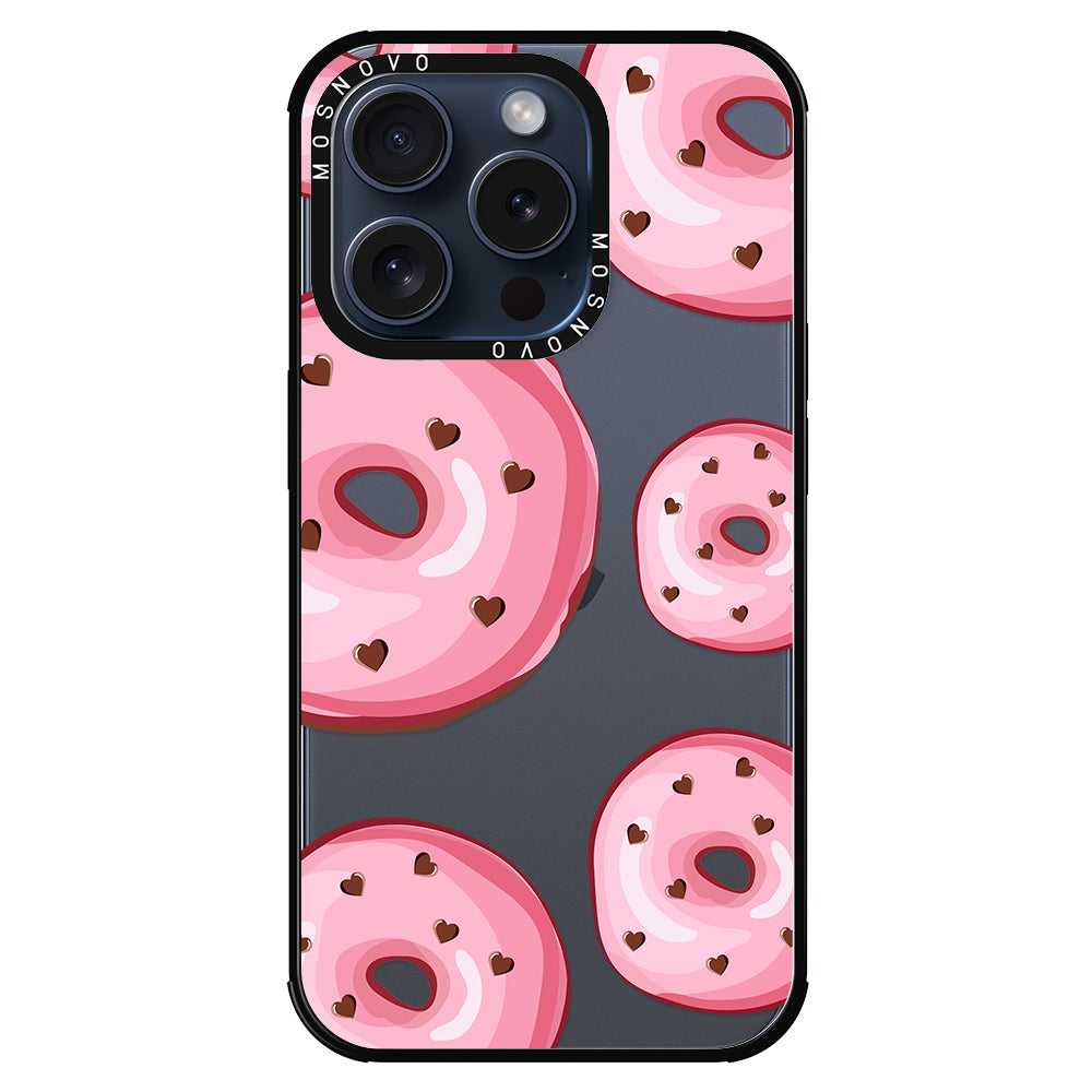 Pink Donuts Phone Case - iPhone 15 Pro Case - MOSNOVO