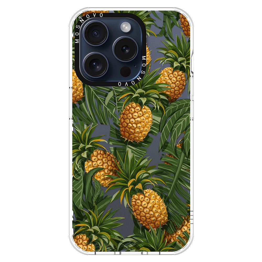 Pineapple Botany Phone Case - iPhone 15 Pro Case - MOSNOVO