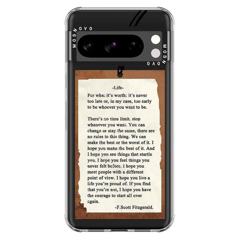 Life Quote Phone Case - Google Pixel 8 Pro Case