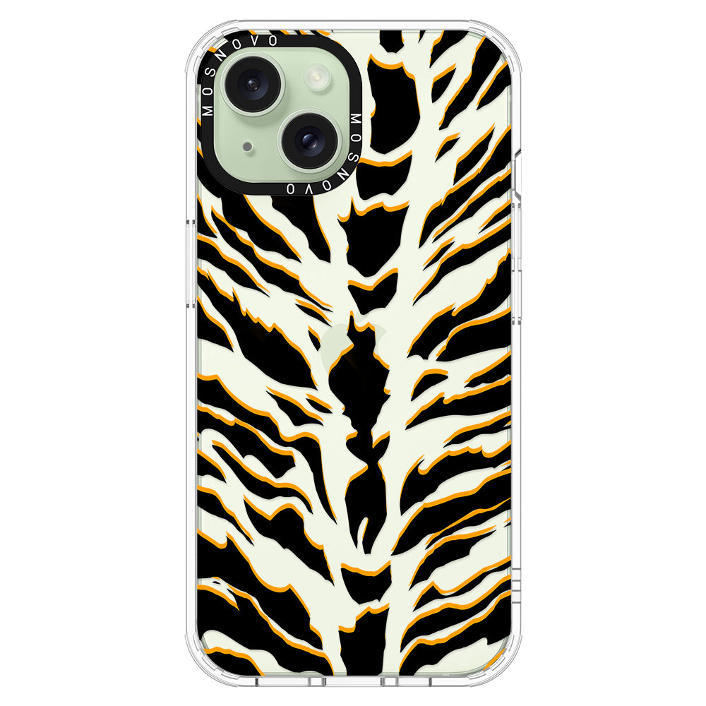 Tiger Print Phone Case - iPhone 15 Plus Case - MOSNOVO