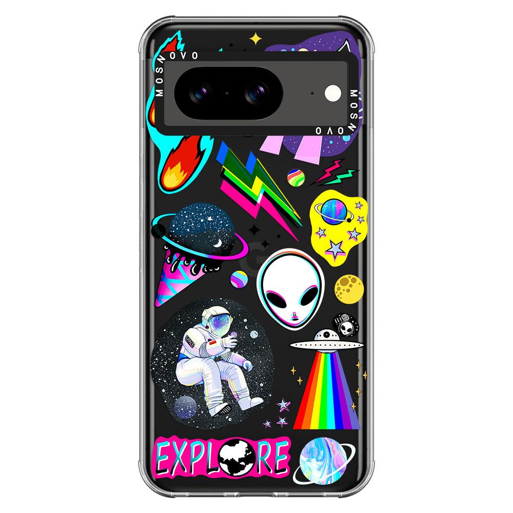 Sci-Fi Stickers Phone Case - Google Pixel 8 Case - MOSNOVO