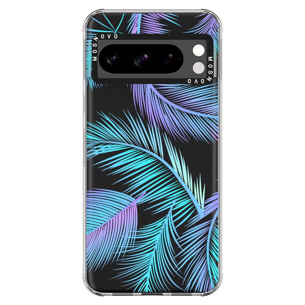 Gradient Tropical Palm Leaf Phone Case - Google Pixel 8 Pro Case - MOSNOVO