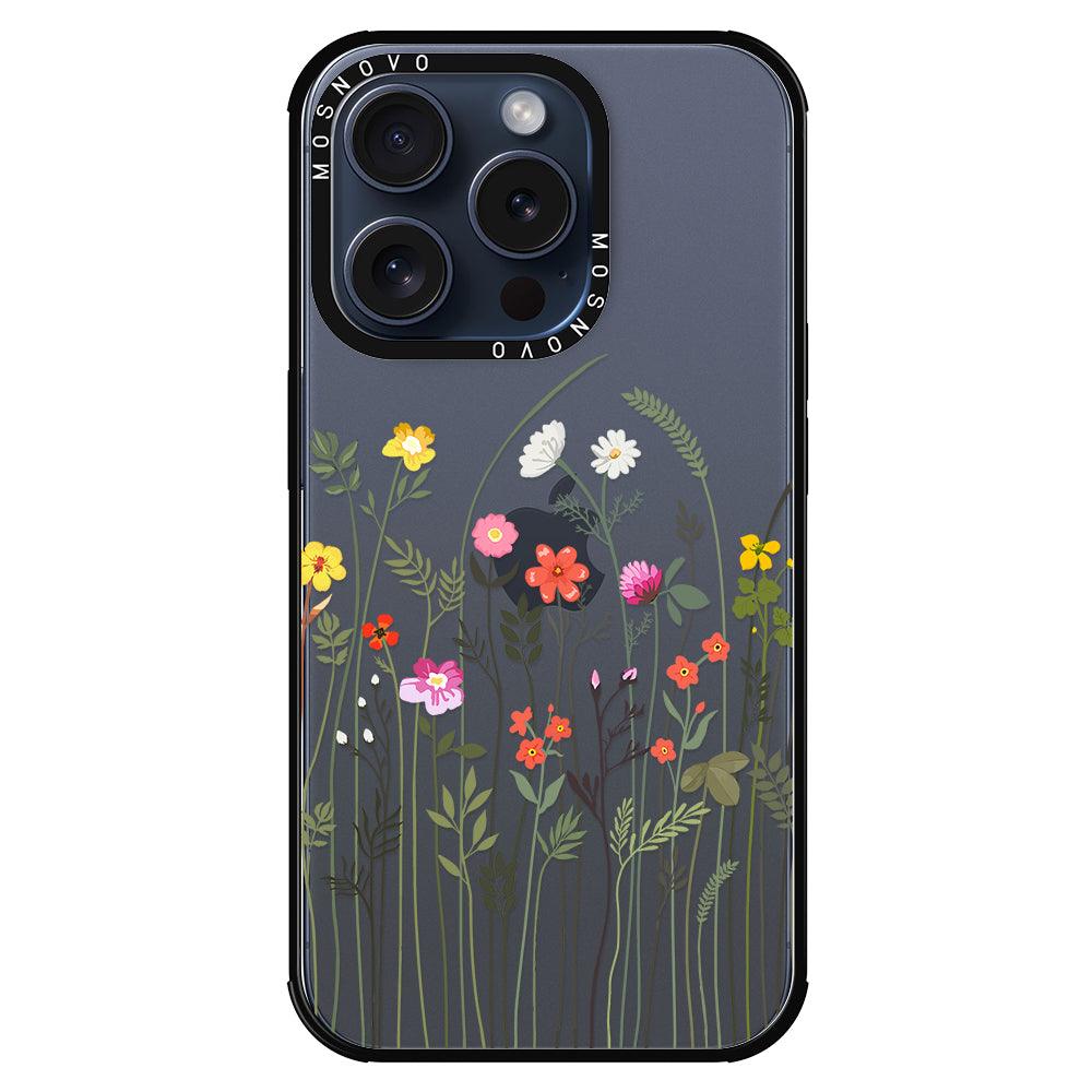 Spring Wildflower Phone Case - iPhone 15 Pro Case - MOSNOVO