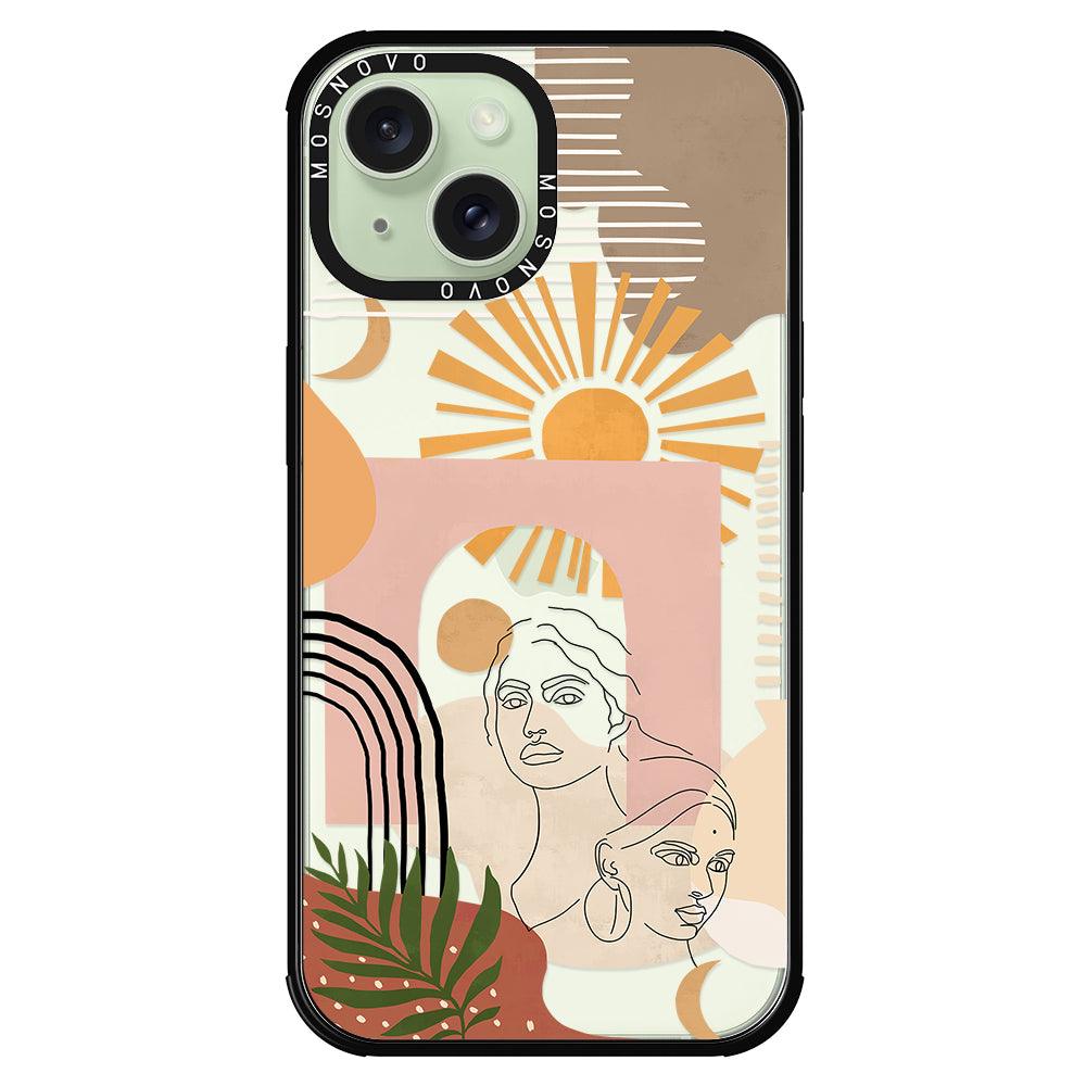 Modern Collage Art Phone Case - iPhone 15 Case - MOSNOVO