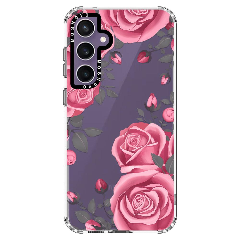 Viva Magenta Flower Phone Case - Samsung Galaxy S23 FE Case