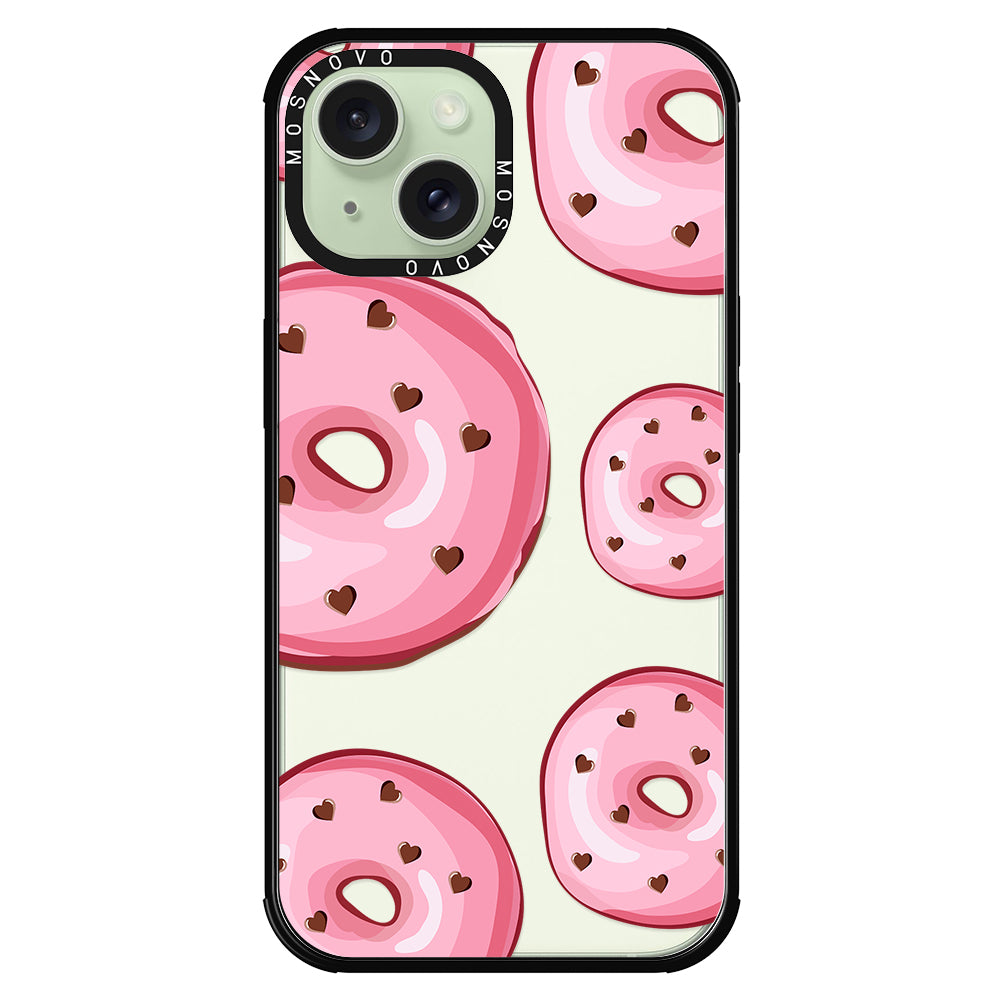 Pink Donuts Phone Case - iPhone 15 Plus Case - MOSNOVO