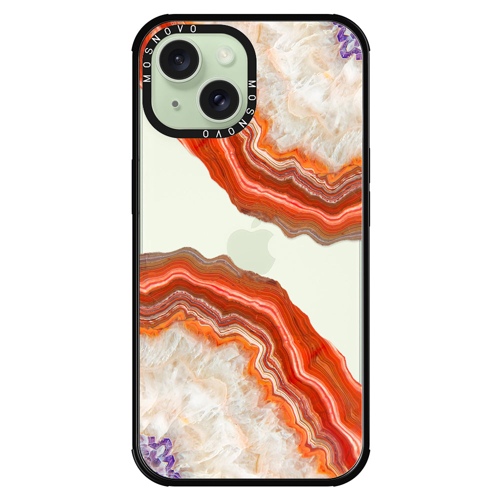 Agate Red Phone Case - iPhone 15 Plus Case - MOSNOVO