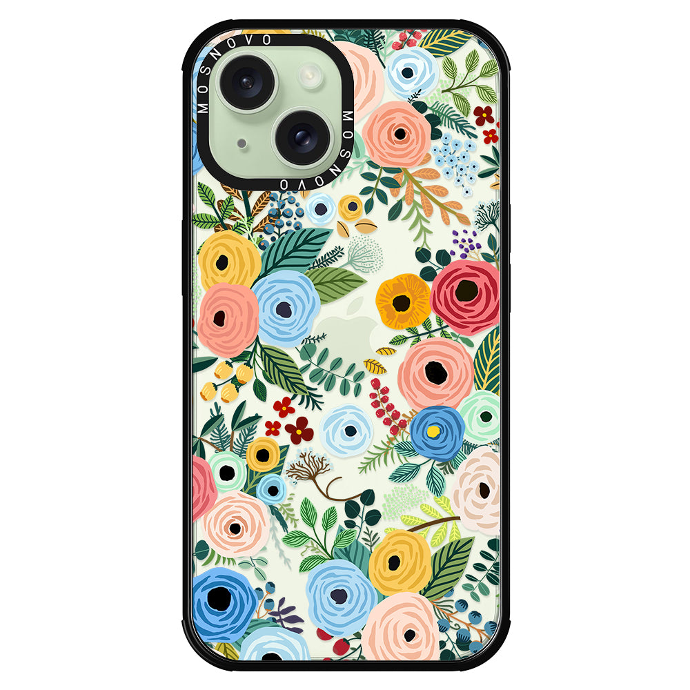 Pastel Perfection Flower Phone Case - iPhone 15 Plus Case - MOSNOVO