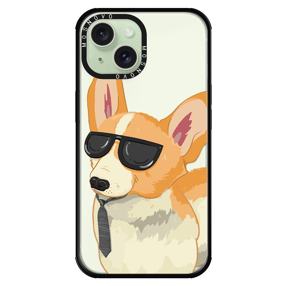 Fluffy Corgi Phone Case - iPhone 15 Plus Case - MOSNOVO