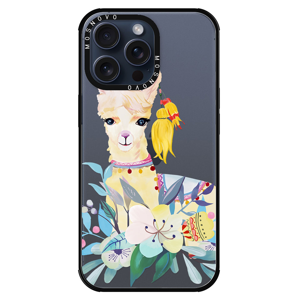 Boho Llama Phone Case - iPhone 15 Pro Max Case - MOSNOVO