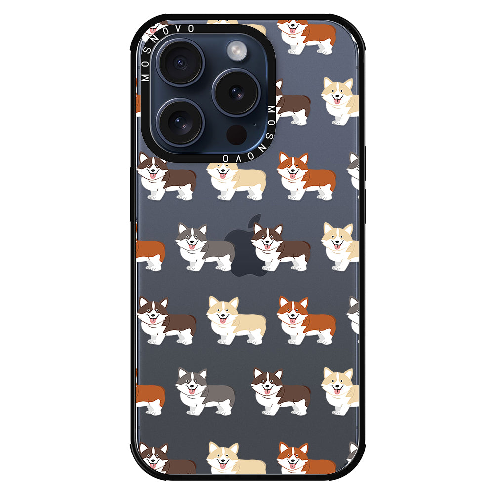 Cute Corgi Phone Case - iPhone 15 Pro Case - MOSNOVO