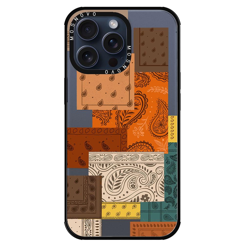 Vintage Paisley Phone Case - iPhone 15 Pro Max Case - MOSNOVO