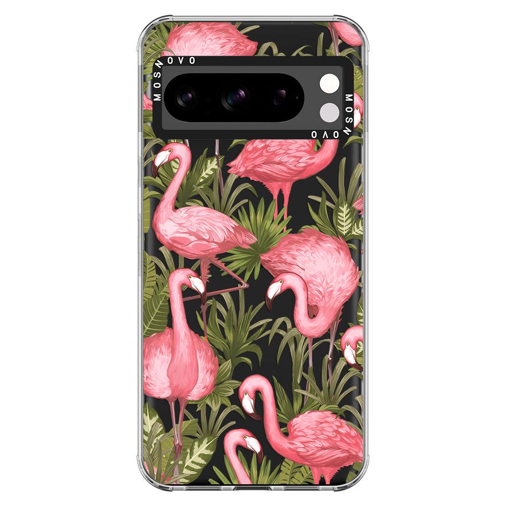 Jungle Flamingo Phone Case - Google Pixel 8 Pro Case - MOSNOVO