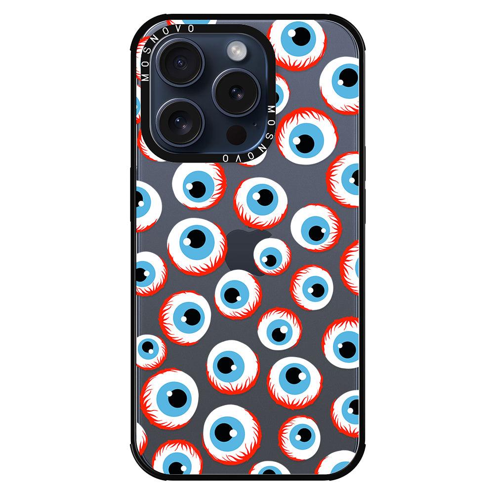 Scary Eyeball Phone Case - iPhone 15 Pro Case - MOSNOVO