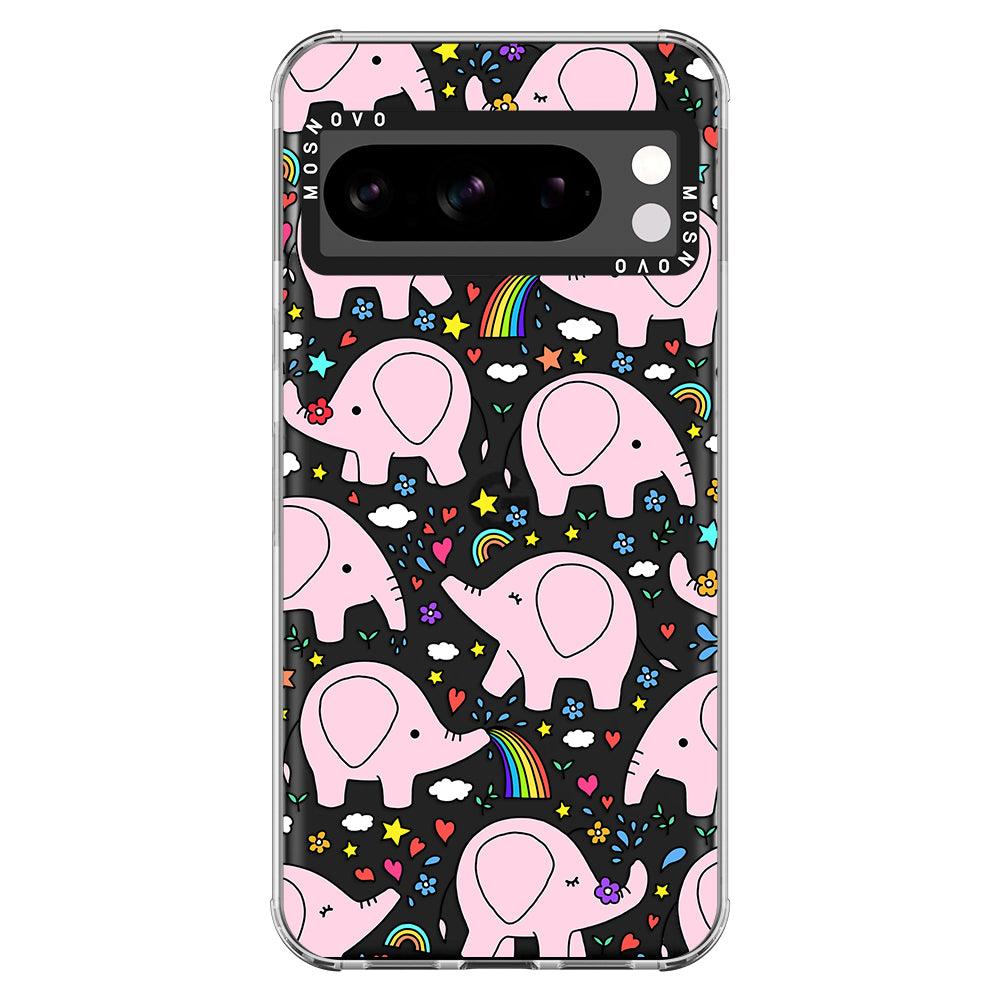 Pink Elephant Phone Case - Google Pixel 8 Pro Case - MOSNOVO