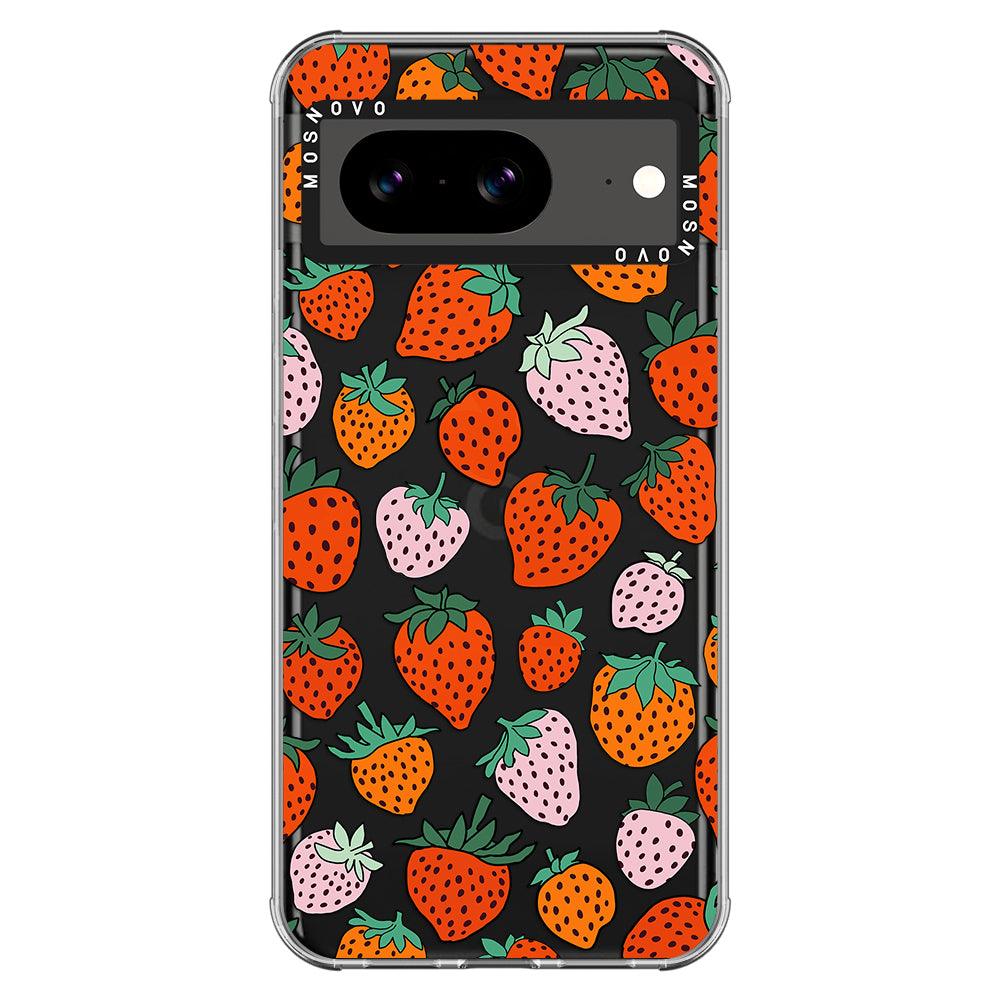 Cute Strawberry Phone Case - Google Pixel 8 Case - MOSNOVO