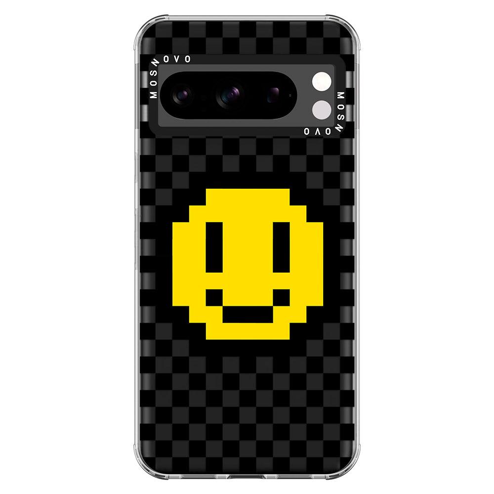 Smile Checkered Phone Case - Google Pixel 8 Pro Case - MOSNOVO