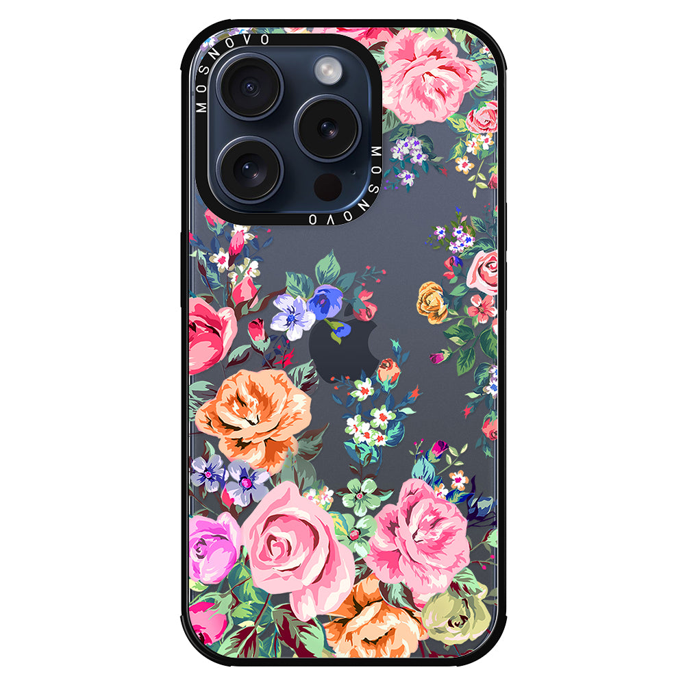 Flower Garden Phone Case - iPhone 15 Pro Case - MOSNOVO