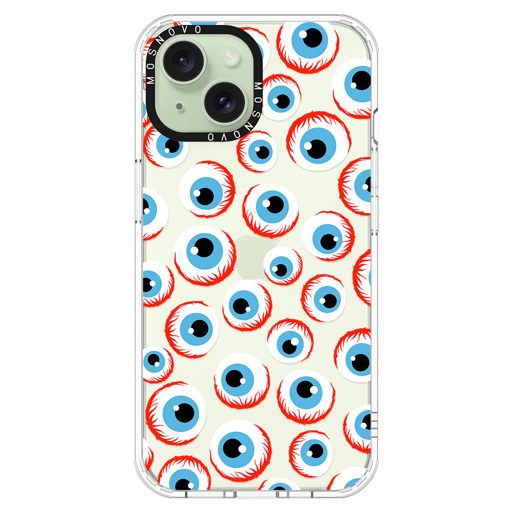 Scary Eyeball Phone Case - iPhone 15 Case - MOSNOVO