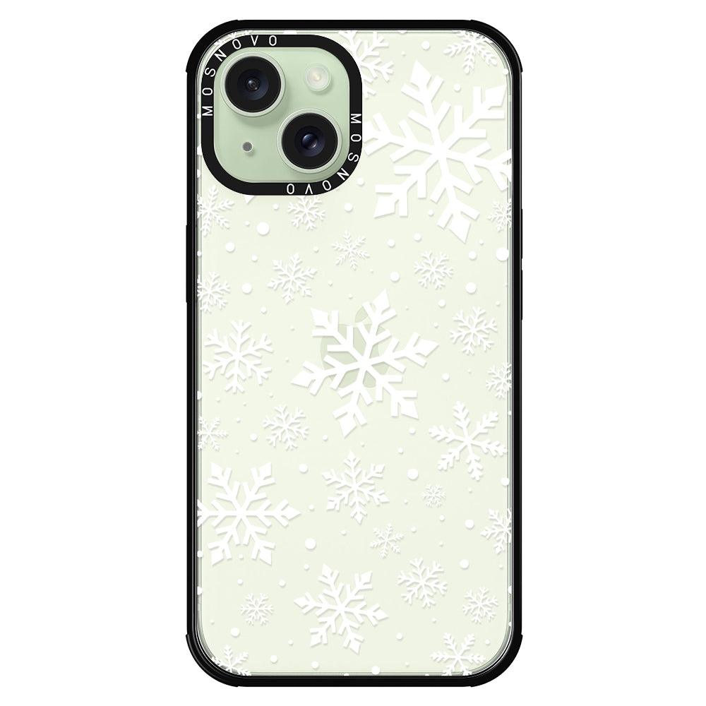 Snowflake Phone Case - iPhone 15 Plus Case - MOSNOVO