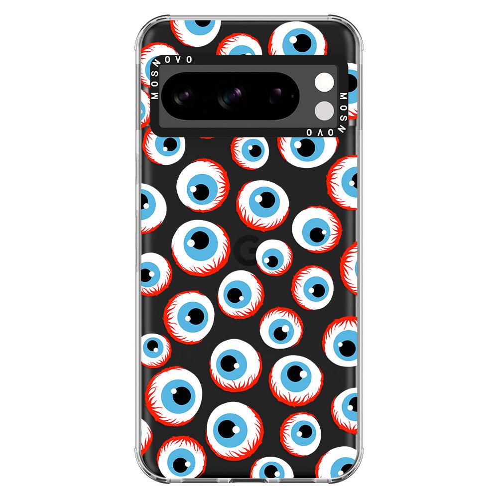 Scary Eyeball Phone Case - Google Pixel 8 Pro Case - MOSNOVO