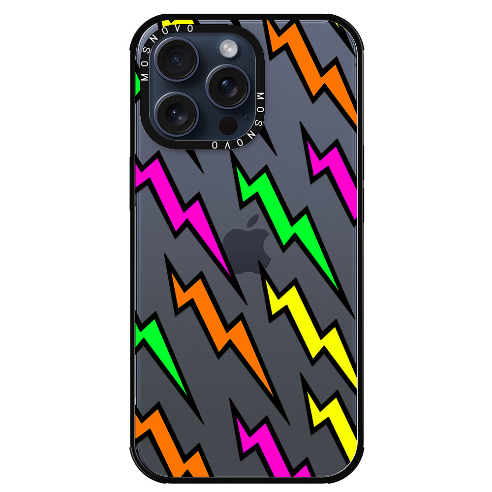 Colorful Lightning Phone Case - iPhone 15 Pro Max Case - MOSNOVO