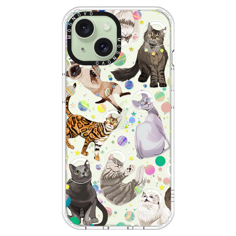 Space Cat Phone Case - iPhone 15 Case - MOSNOVO