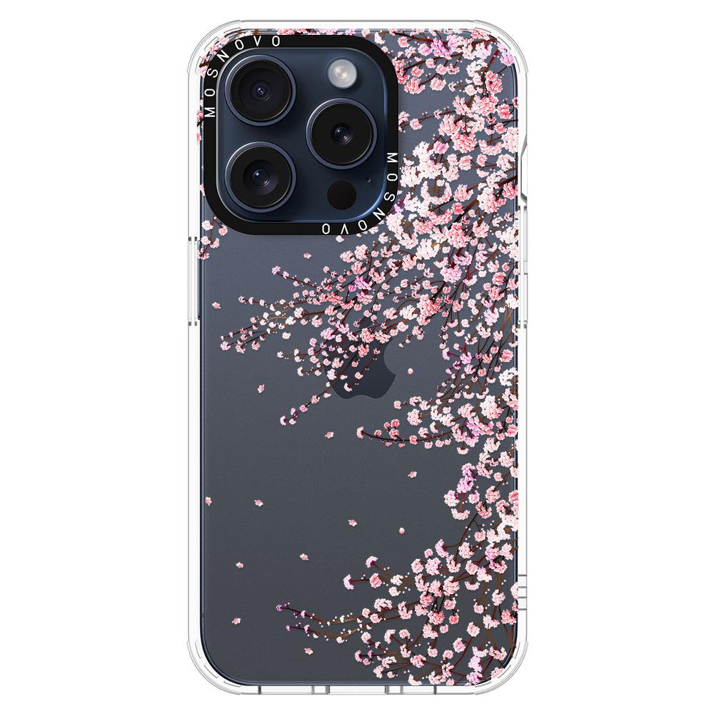 Cherry Blossom Phone Case - iPhone 15 Pro Case Clear