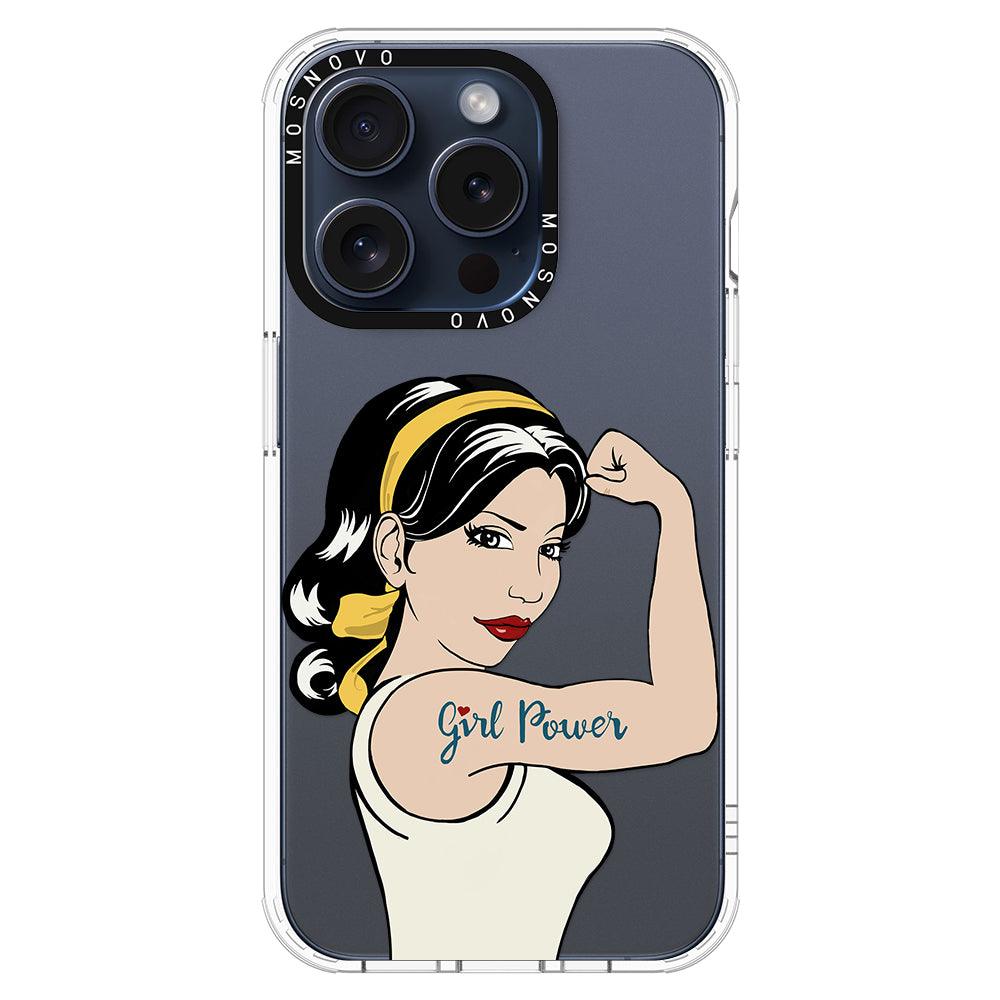 Girl Power Phone Case - iPhone 15 Pro Case - MOSNOVO