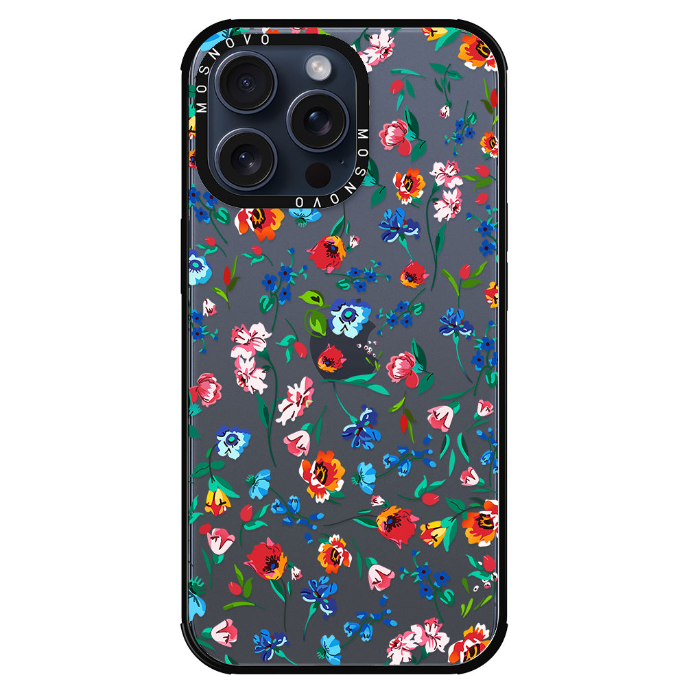 Little Wild Flower Phone Case - iPhone 15 Pro Max Case - MOSNOVO