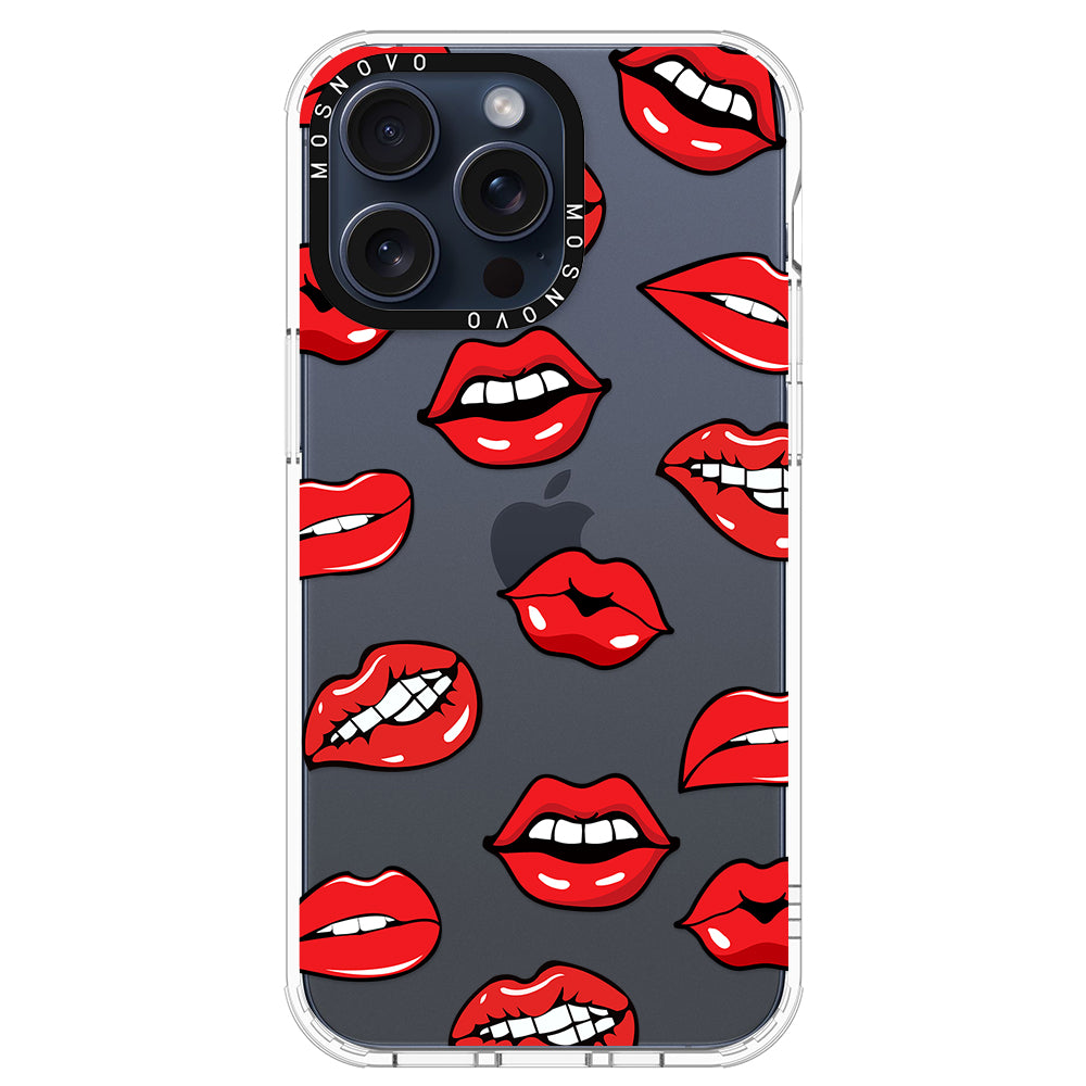 Hot Lips Phone Case - iPhone 15 Pro Max Case - MOSNOVO