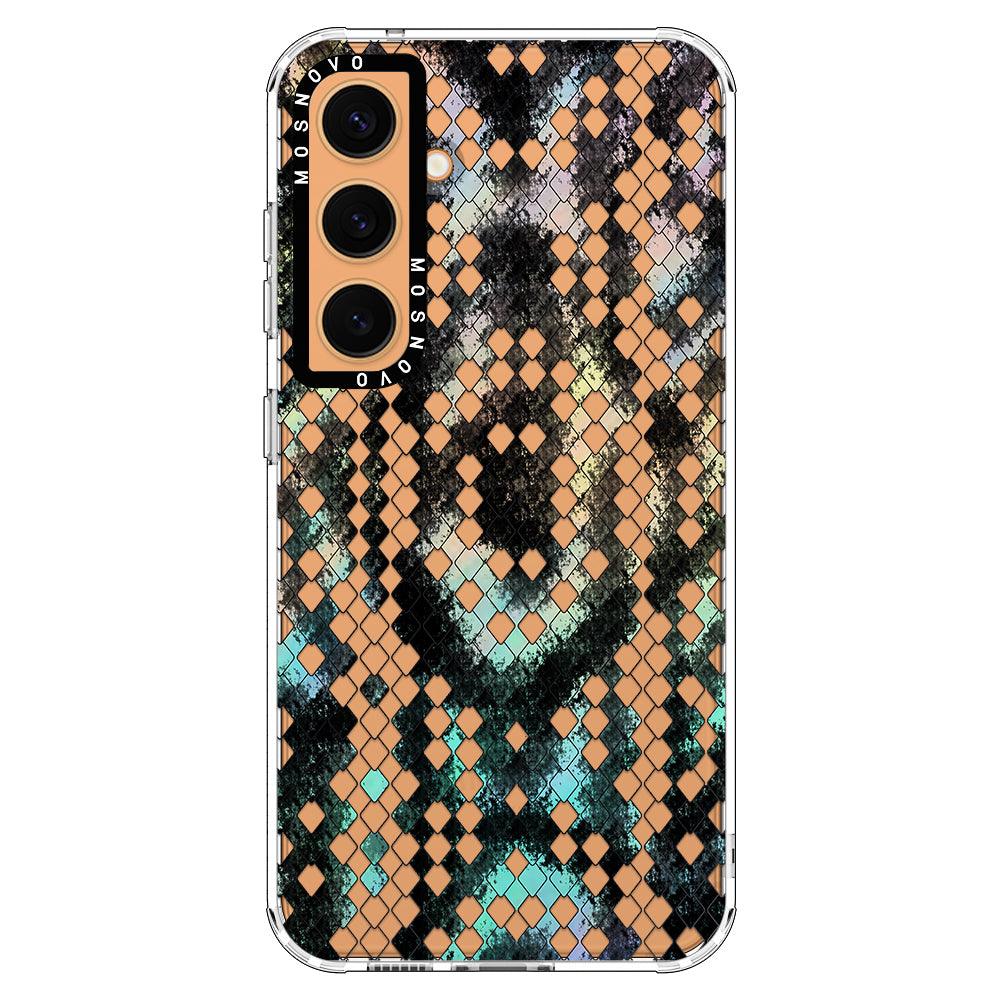 Rainbow Snake Print Phone Case - Samsung Galaxy S24 Case - MOSNOVO